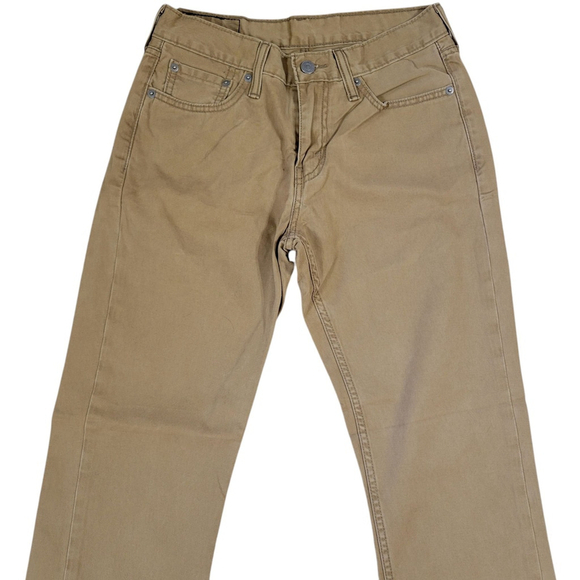 Levi's 514 Slim Straight Jeans Size 29/30 Men's Brown Excellent Condition - Picture 6 of 10